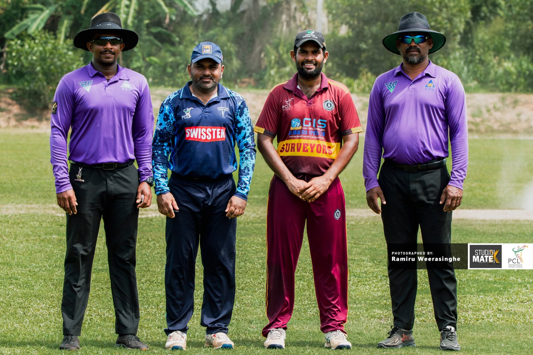 Surveyors vs Marketers — Professionals Cricket League match action at DHH Turf Cricket Grounds Negombo — photo 1