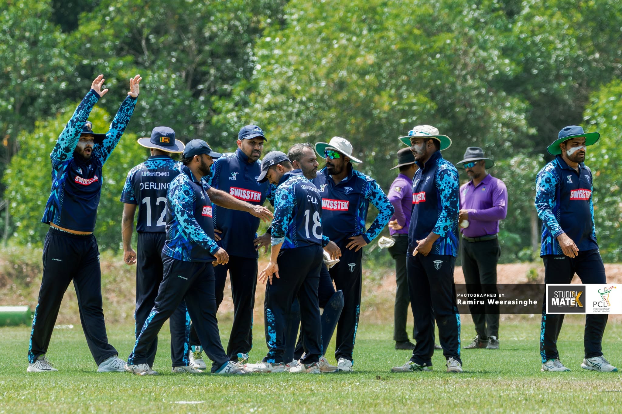 Surveyors vs Marketers — Professionals Cricket League match action at DHH Turf Cricket Grounds Negombo — photo 3