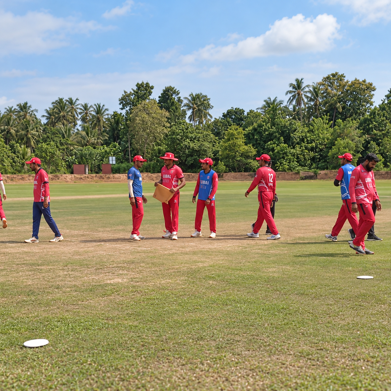 Bahrain National Team vs Sri Lankan Emerging Team match action at DHH Turf Cricket Grounds Negombo — photo 3
