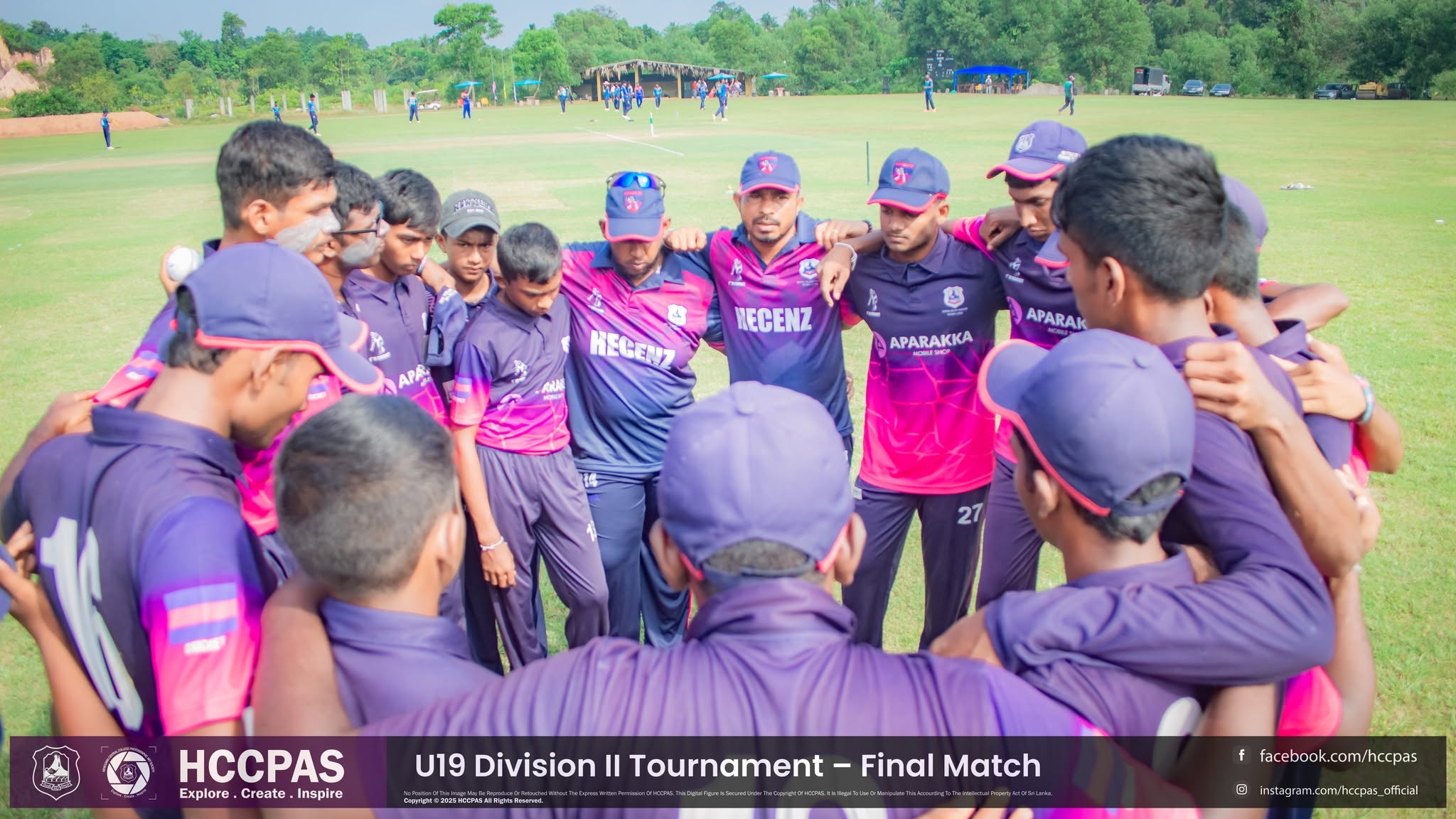 Final: Henegama Central College vs Jaffna Central College match action at DHH Turf Cricket Grounds Negombo — photo 2